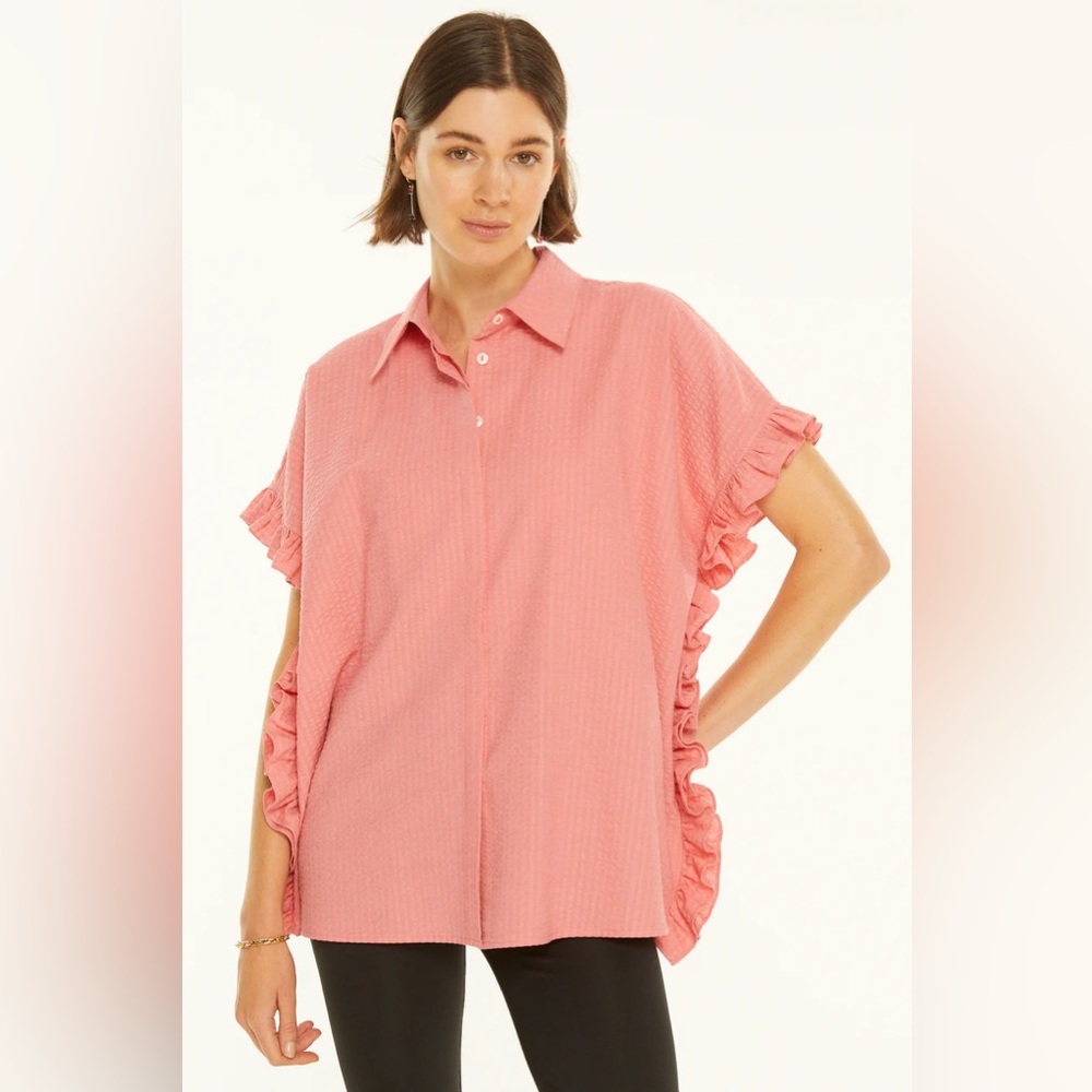 NWT Harshman Darcy shirt in rose pink